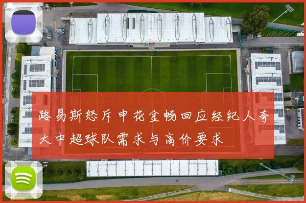 路易斯怒斥申花金畅回应经纪人夸大中超球队需求与高价要求